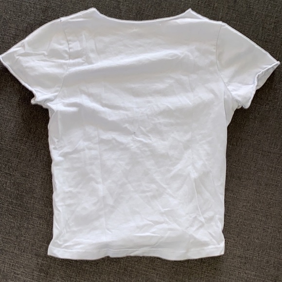 Brandy Melville Crop Top in Baby Blue - Size Small - Picture 4 of 4